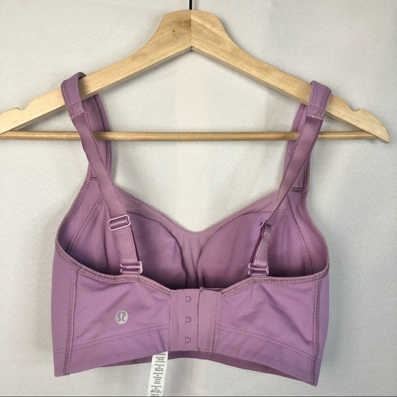 Lululemon Light Purple TaTa Tamer Clasp Back Sports Bra 32B - Picture 2 of 5